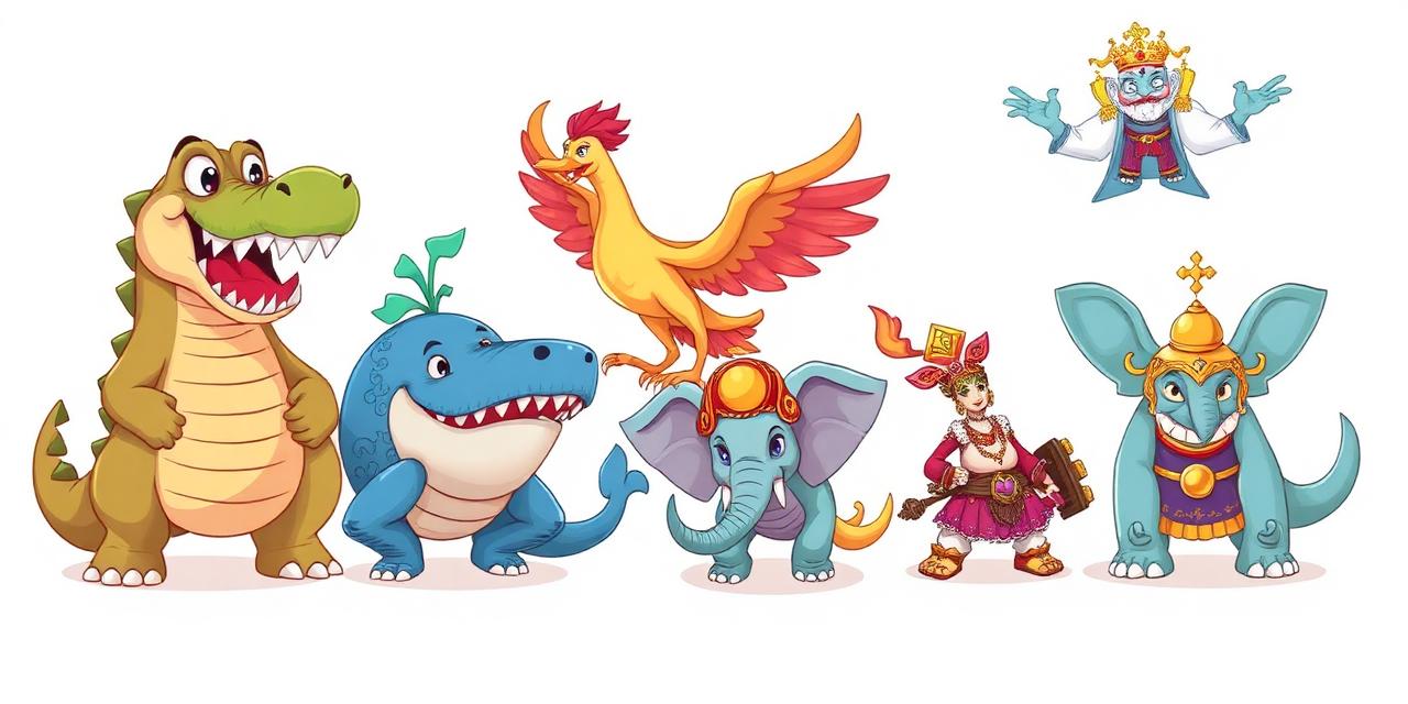 Boss characters lineup